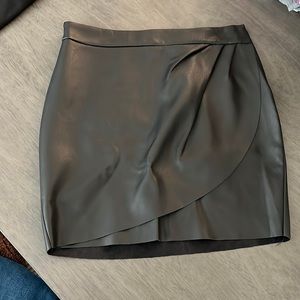 Black Leather Skirt